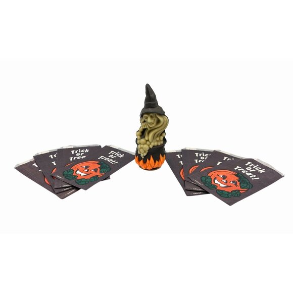 VTG LOT WIZARD WITCH AIR FRESHNR 8 HALLOWEEN JACK-O-LANTERN TRICK OR TREAT BAGS - Picture 5 of 7